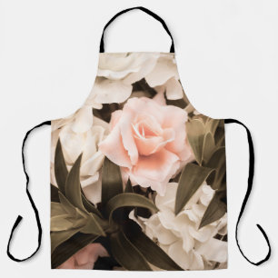 Delantal Fondo de flores vintage, fondo de flores pastel