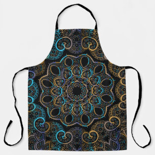 Delantal Fondo de la cosecha del ilustracion. Mandala. d In