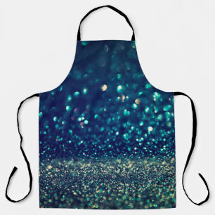 Delantal fondo de luces de época purpurina. oro, plata, b