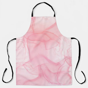 Delantal Fondo de mármol rosa, fondo de arte fluido
