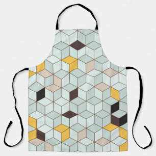 Delantal Fondo de mosaico de época diseñado a partir de geo
