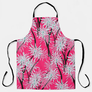 Delantal Fondo de pantalla floral retro asiático.