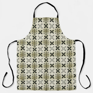 Delantal Fondo de patrón de imprimación geométrica. Diseño 