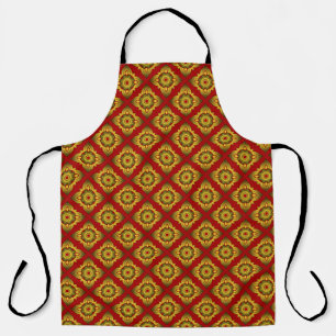 Delantal fondo de patrón ininterrumpido de thai ikat