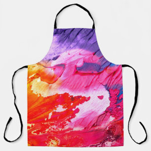 Delantal Fondo de pintura colorida