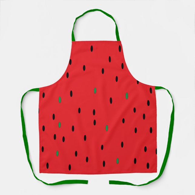 Delantal Fondo de Sandía Roja (Anverso)