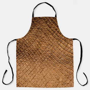 Delantal Fondo de textura ondulada cuero de serpiente de br