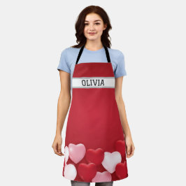 Delantal Fondo del Día de San Valentín