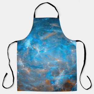 Delantal Fondo del espacio futurista, abstracto,ligar