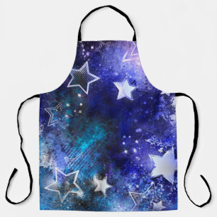 Delantal Fondo espacial con estrellas