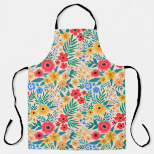 Delantal Fondo floral vintage. Patrón vintage sin foco