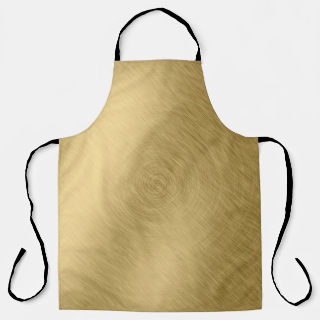 Delantal Fondo metalizado dorado cepillado o abstracto de t (Anverso)