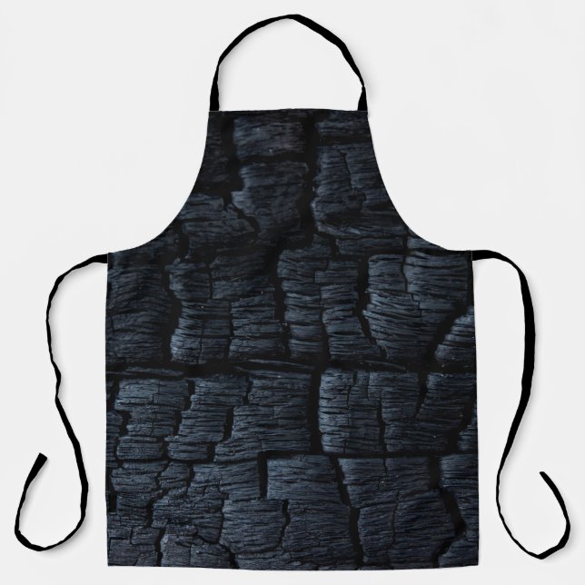 Delantal Fondo quemado de cenizas de carbón vegetal (Anverso)
