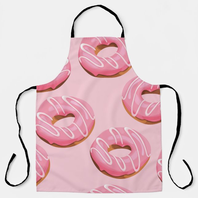 Delantal Fondo transparente de donuts acristalados (Anverso)