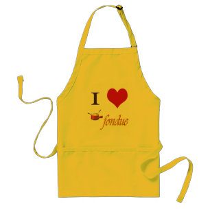 Delantal "fondue" del corazón i
