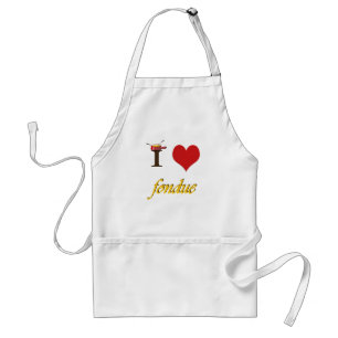 Delantal "fondue" del corazón I