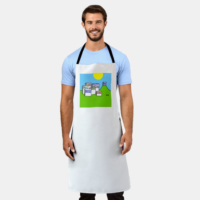 Delantal Foodie Dad Master Chef y Sabia Cocina Sage (Gastado)