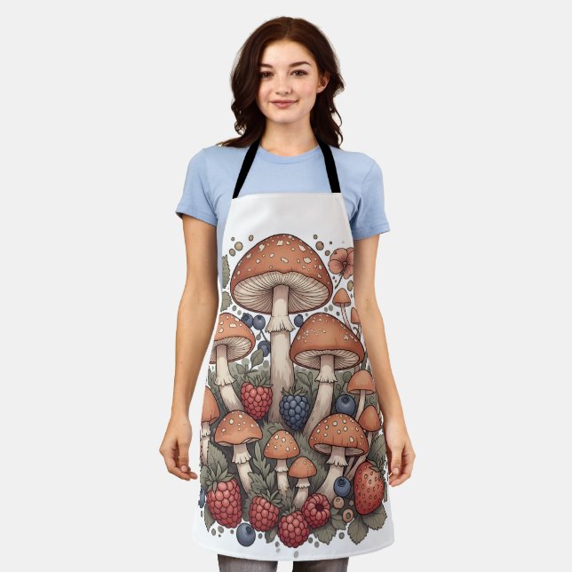 Delantal Forest of Mushrooms and Berries (Gastado)