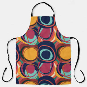 Delantal Forma Natural Sin Maravilla: Bella Círculo Abstrac