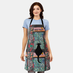 Delantal Formas abstractas, Apron de gatos de estilo matism