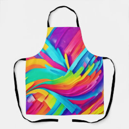 Delantal Formas abstractas vibrantes