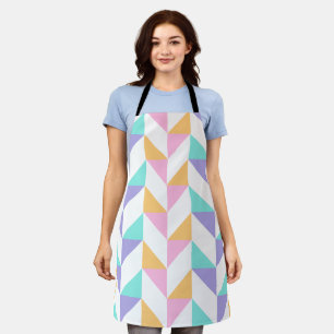 Delantal Formas geométricas coloridas de moda: estilo moder