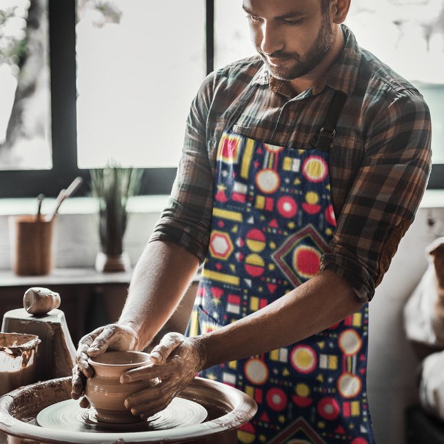 Delantal Formas geométricas multicolor (Geometric shapes apron)