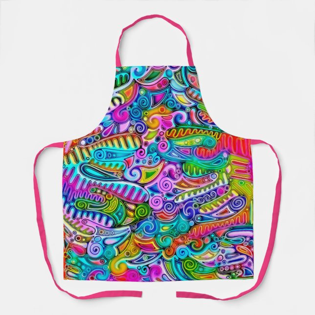 Delantal Formas muy coloridas abstractas art. 9 (Anverso)