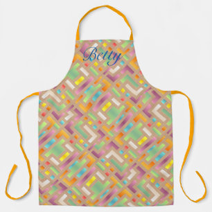 Delantal Formas retro coloridas Abstract Apron *Personaliza