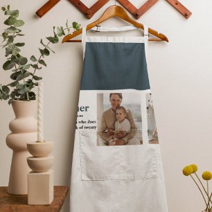 Delantal Foto de colección moderna Regalo del Día de los Pa