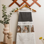 Delantal Foto de colección moderna y el mejor regalo de la<br><div class="desc">Presentamos el Regalo de texto Modern Collage Photo & Best Family Ever, una manera única y personalizada de celebrar el amor y la alegría de tu familia. Este regalo especial combina la belleza de un collage de fotos personalizados con un mensaje sincero para crear un conservador memorable que será valorado...</div>