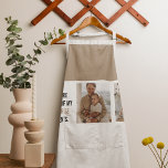 Delantal Foto de colección moderna y regalo del Día del Pad<br><div class="desc">El Día del Padre es una ocasión especial celebrada para honrar a los padres y a las figuras paternas por sus contribuciones a sus familias y a la sociedad. Elegir el regalo perfecto para el Día del Padre puede ser una tarea difícil, pero un regalo reflexivo y sincero puede causar...</div>