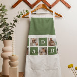 Delantal Foto de colección moderna y regalo del Día del Pad<br><div class="desc">Foto de colección moderna y regalo del Día del Padre Feliz</div>