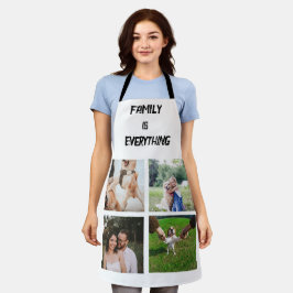 Delantal Foto de collage del Personalizado de tipografía mí