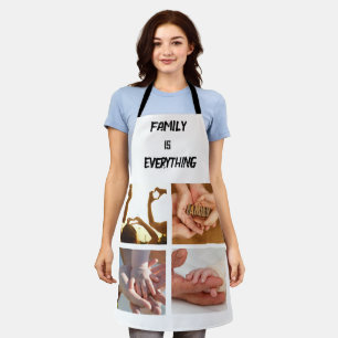 Delantal Foto de collage del Personalizado de tipografía mí