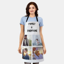 Delantal Foto de collage del Personalizado de tipografía mí