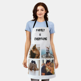 Delantal Foto de collage del Personalizado de tipografía mí