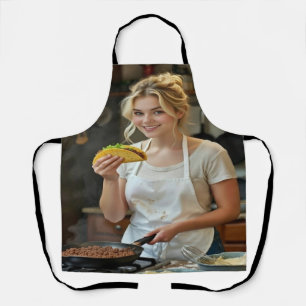 Delantal Foto de comer tacos personalizar