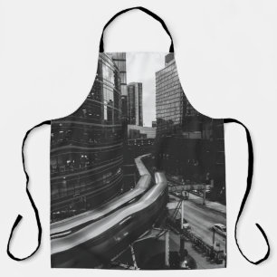 DELANTAL FOTO DE GRAYSCALE DE LA CIUDAD