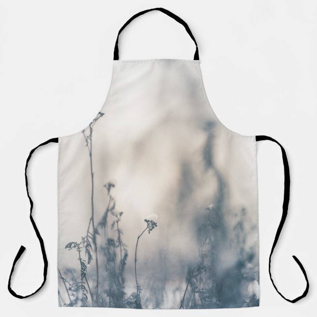 Delantal Foto de la naturaleza de las plantas de invierno (Anverso)