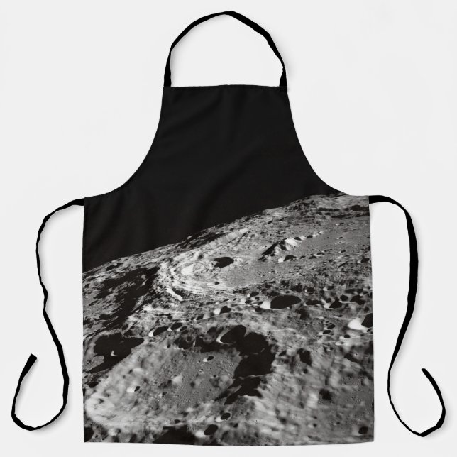 DELANTAL FOTO DE LA SUPERFICIE DE LA LUNA (Anverso)