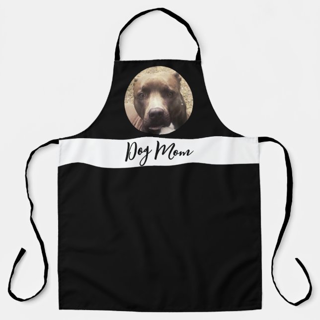 Delantal Foto de perro personalizado de la cocina de mujere (Anverso)