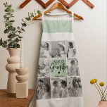 Delantal Foto del Collage Mejor Regalo del Abuelo Pastel Mi<br><div class="desc">Esta hermosa foto de collage es la manera perfecta de expresar tu amor por tu abuelo. Con el más sincero mensaje "Te amamos abuelo" con elegantes letras en un relajante fondo de menta pastel, este artículo capta el calor y el afecto que sientes por tu abuelo. El diseño del collage...</div>