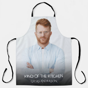 Delantal Foto del Rey moderno de la cocina   Nombre Apron