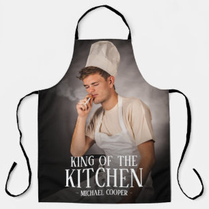 Delantal Foto del Rey moderno de la cocina   Nombre Apron
