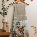 Delantal Foto familiar moderna | Joyful Merry Blessed<br><div class="desc">Foto familiar moderna | Joyful Merry Blessed</div>