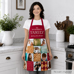 Delantal Foto familiar personalizada