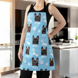Delantal Foto Mascota personalizada azul Perro amante Insta<br><div class="desc">Muestra tu amor por tu compañero furtivo con el diseño "Cute Personalizado Love Paw Print Dog Lover Mascota Photo". Este producto personalizado le permite presentar su foto mascota favorita, creando un homenaje reconfortante a su querido perro. Con un adorable motivo de papel y opciones de personalizable, es el regalo perfecto...</div>