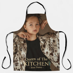 Delantal Foto Nombre Reina Moderna de la Cocina