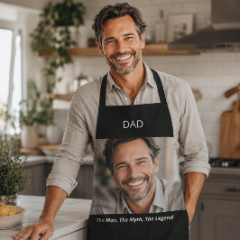 Delantal Foto padre papá hombre mito leyenda blanco negro